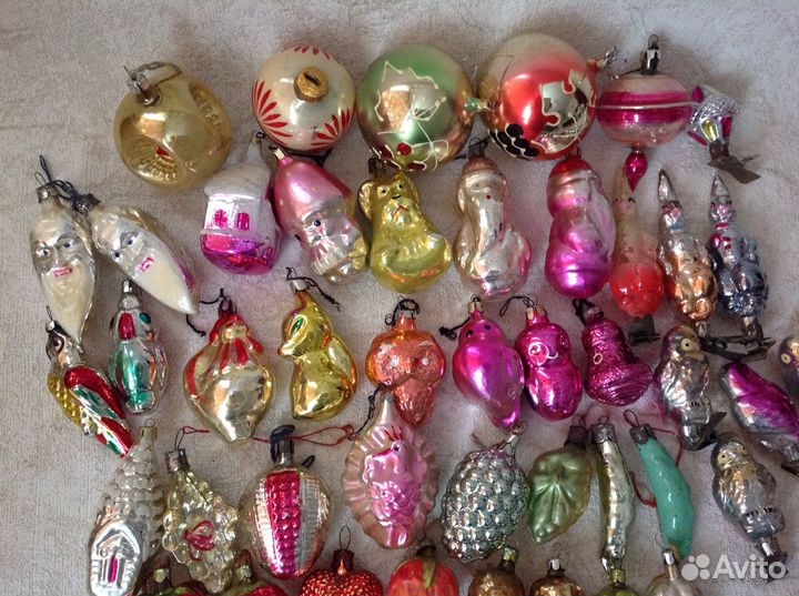 Елочные игрушки винтаж