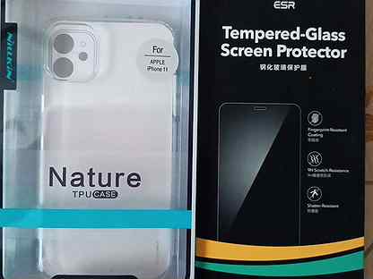 Защитное стекло, бампер iPhone 11