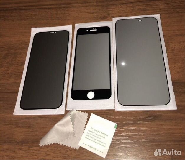 Зашитные стекла на iPhone, Samsung и др