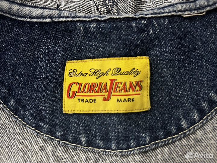 Джинсовая жилетка y2k с капюшоном