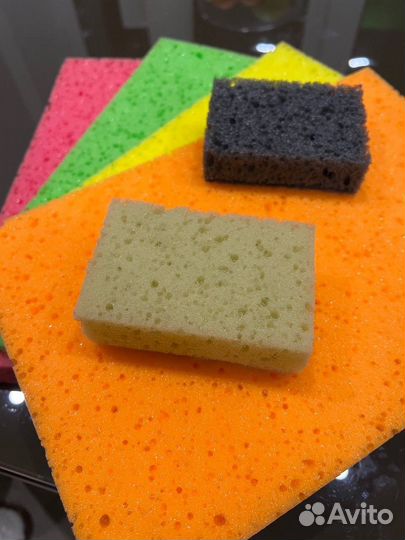 Черные губки для мытья посуды оптом