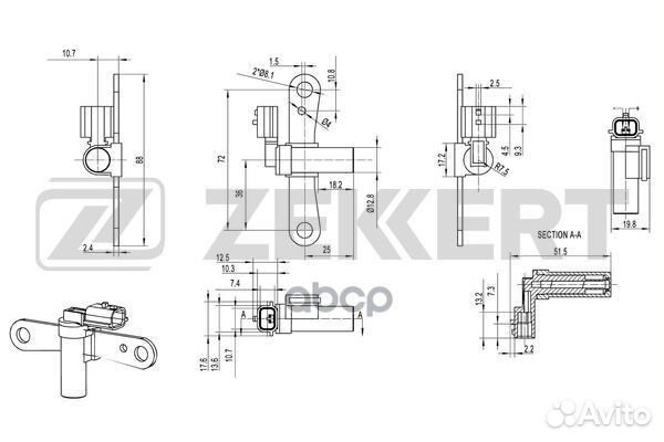 Датчик положения коленвала Renault Sandero 07
