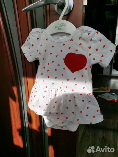 Комплект Боди для девочки 68