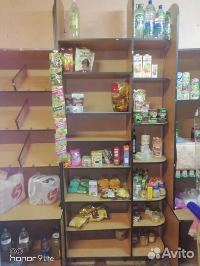 Стеллажи для магазина продуктов