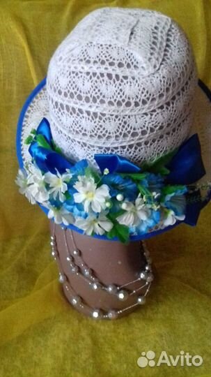 Новая красивая шляпа шапка головной убор