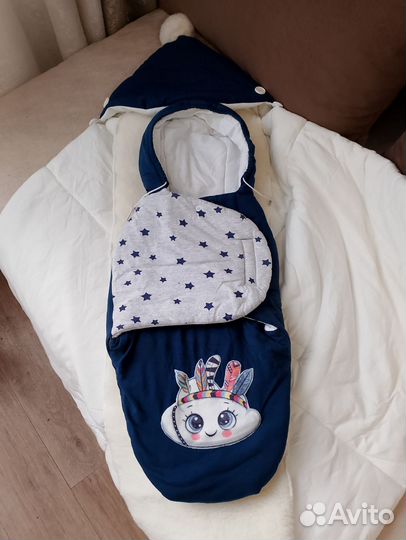 Набор одеяло конверт на выписку