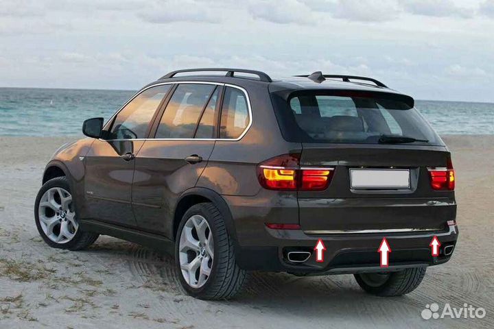 Накладка на кромку багажника BMW X5 E70 2006-2013