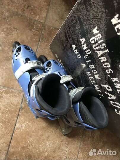 Детские раздвижные ролики Roces, 30-35, защита