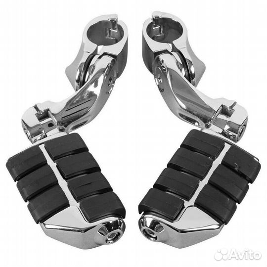Подножки на дуги с 32мм Harley, Yamaha, Honda, Suz