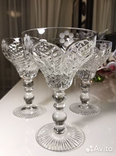 Хрустальные фужеры лзхс 