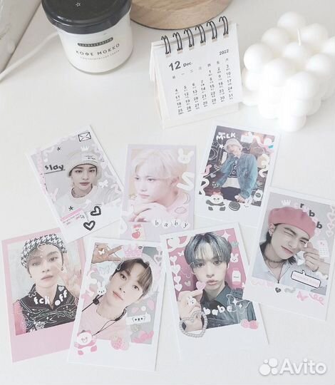 Kpop карты, полароиды bts stray kids enhypen nct