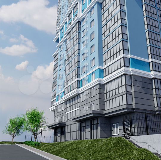 1-к. квартира, 45,6 м², 17/22 эт.