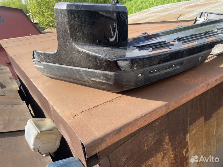 Land rover discovery 4 бампер задний белый