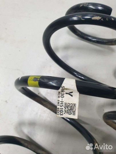 Пружина передняя Hyundai Solaris седан 1.6 2019