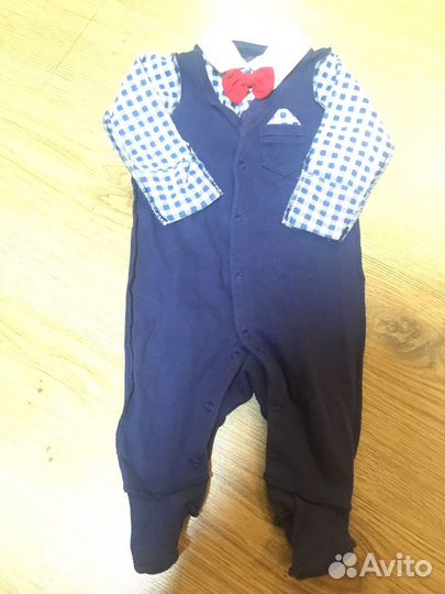 Боди для мальчика 56 р-р