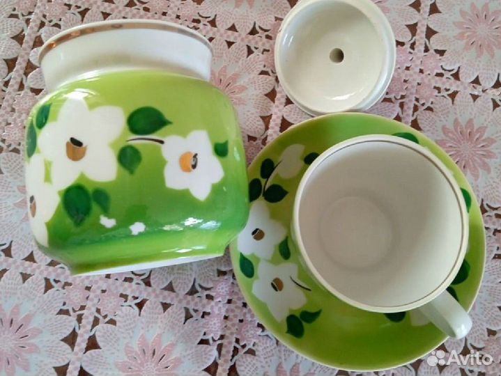 Сахарница, чайная пара СССР, Богданович