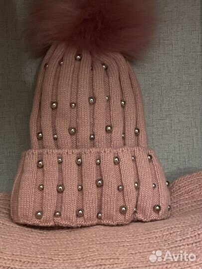 Новые зимние шапка и снуд для девочки