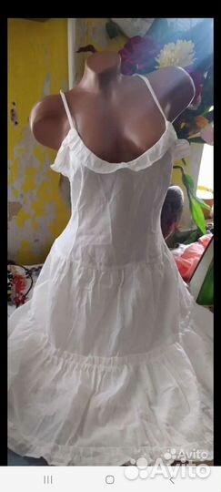 Сарафан белый хлопок Trendyol р.46-48