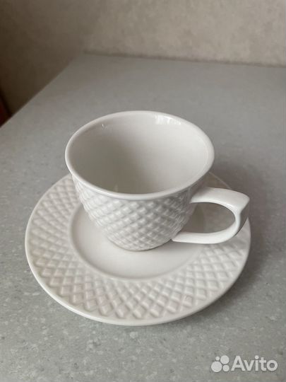 Кофейная пара (чашка и блюдце)