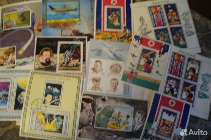 Техника транспорт коллекция листов/ блоков-101 шт