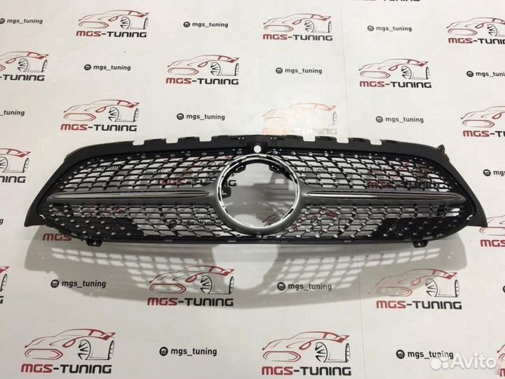 Решетка A-class w177 Diamond Silver П/К