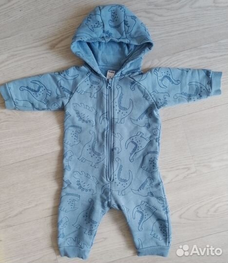 Комбинезон для мальчика на флисе р68