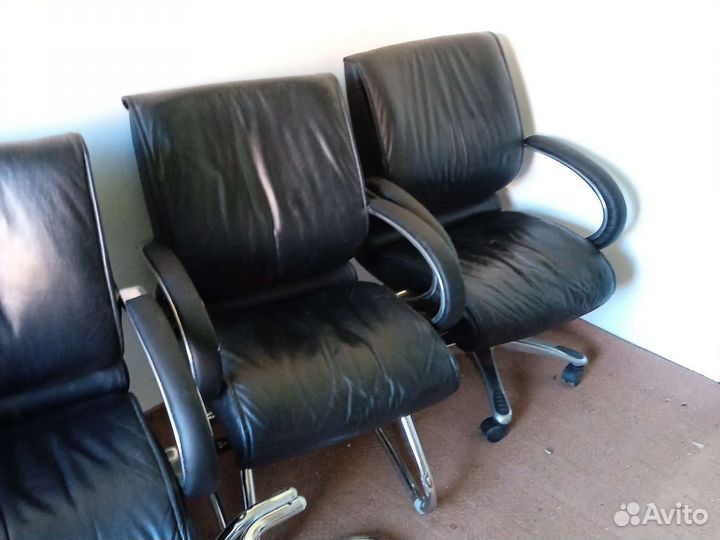 Кресло кожа натуральная Chairman 444 и 445