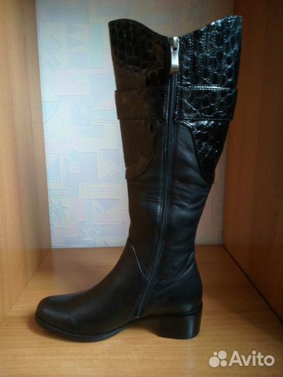 Сапоги нов.зим.36раз. из нат.кожи и меха 2000