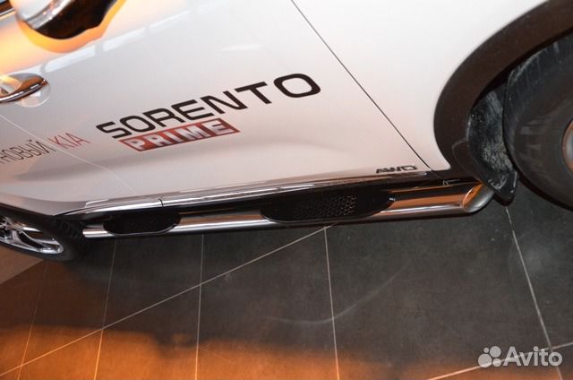 Пороги трубы на KIA sorento prime