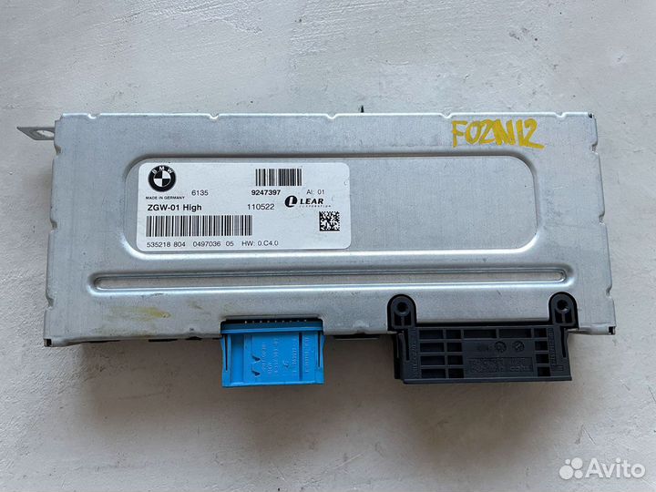 Блок ZGW-01 High BMW F01 F02 F10 F11 F07 F06 F12