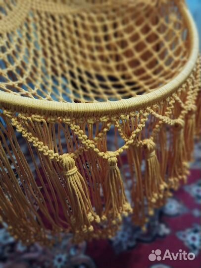 Плетёное подвесное кресло