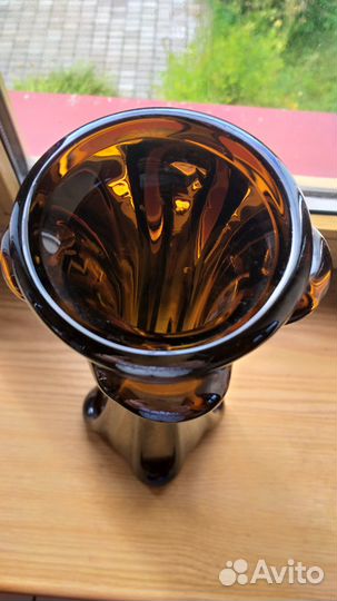 Ваза для цветов цветное стекло