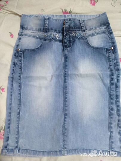 Юбка джинсовая