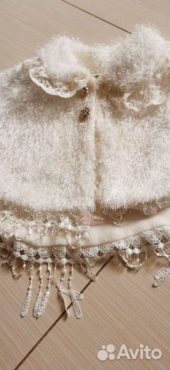 Пелеринка теплая нарядная