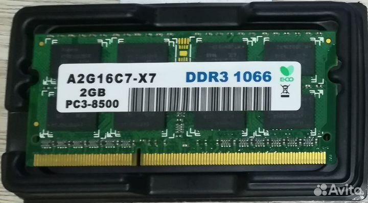 Sodimm DDR3 1066 2GB PC3 8500 A2G16C7 X7