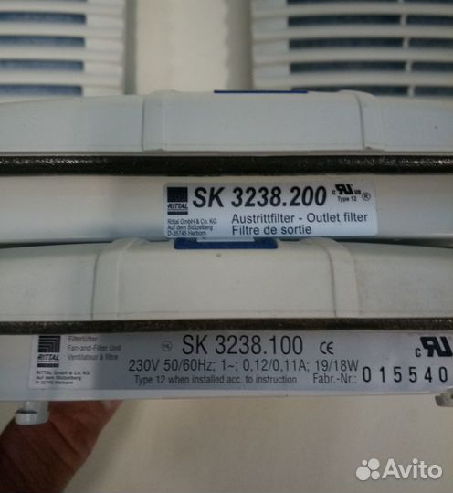 Фильтр выходной Rittal sk3238.200 sk3238.100 2 шт
