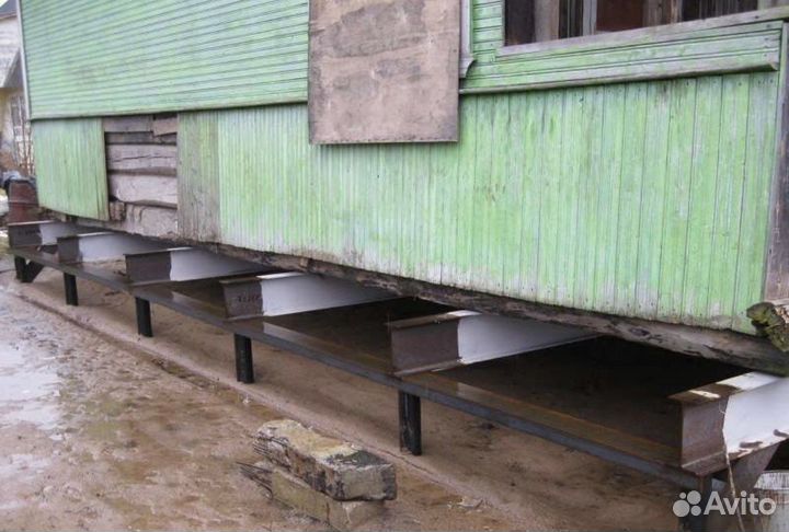 Замена венцов ремонт подъём домов