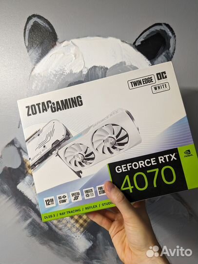 Видеокарта zotac RTX 4070 Twin Edge OC White Белая