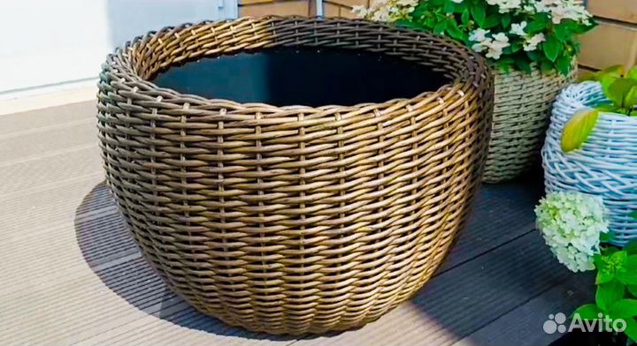 Кашпо из ротанга корзина 7л 12л 16л 20л 40 л