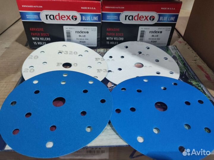 Абразивный круг 150мм, 15 отверстий