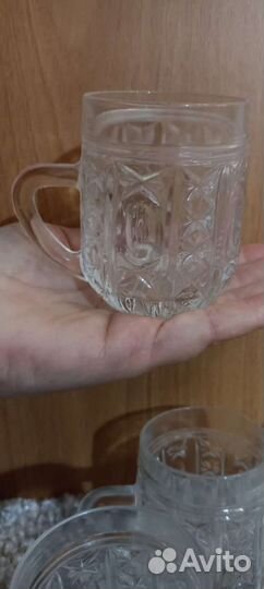 Набор хрустальных кружек СССР 6 шт