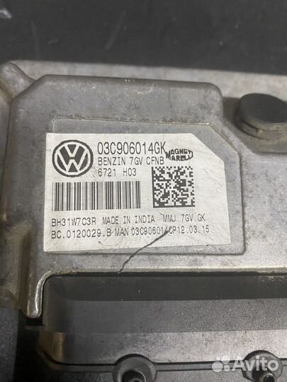 Блок управления двигателем эбу Volkswagen jetta 6