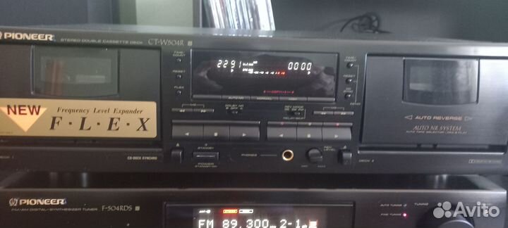 Дека кассетная и тюнер Pioneer