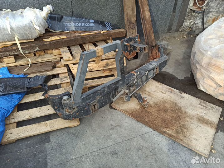 Силовой бампер задний Ssang Yong Musso Sport