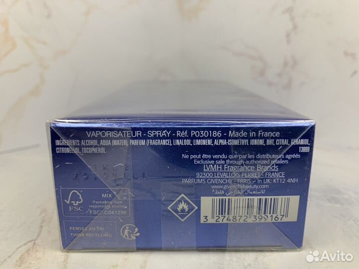 Givenchy pour homme blue label 100ml