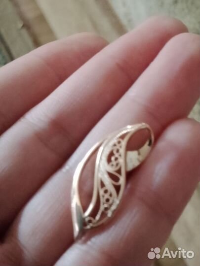 Серьги позолоченные