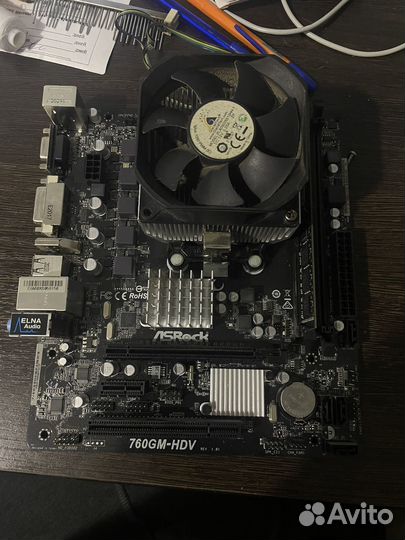 Игрвой комплект asrock 760gm +fx8300 8gb ram