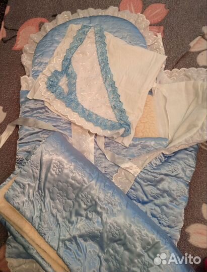 Конверт на выписку зимний для мальчика