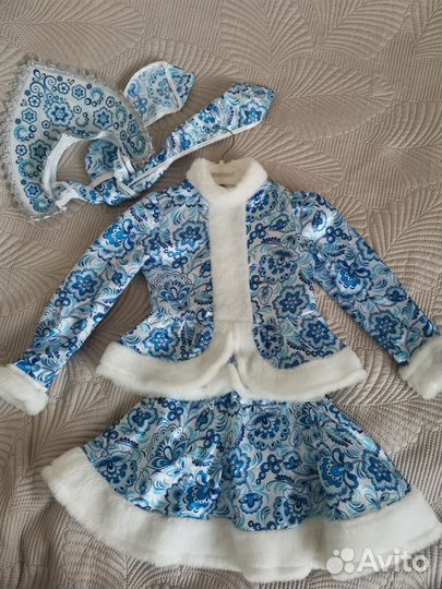 Костюм снегурочки детский