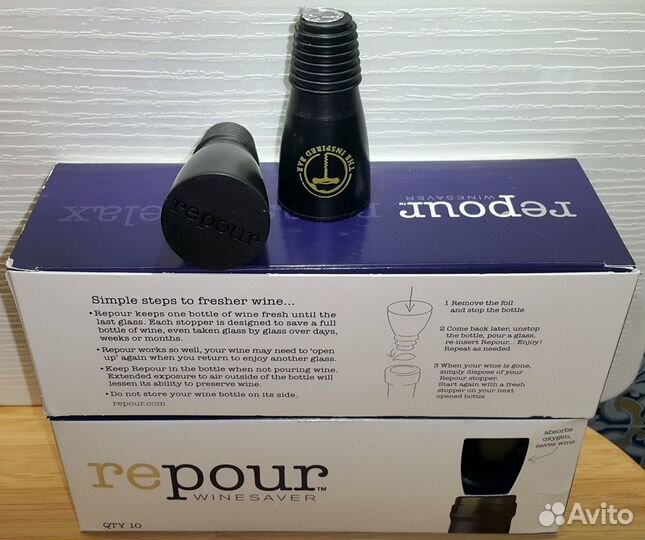 Хранитель открытого вина Пробка Repour Wine Saver